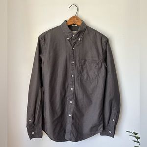 J. Crew -  Slim - Broken-in garment-dyed cotton oxford shirt. Lightly worn.